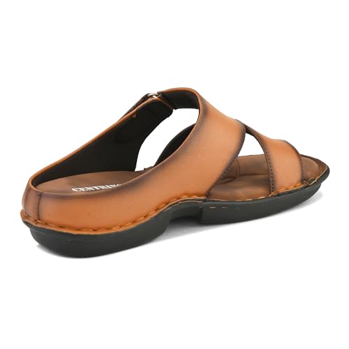 Image of Centrino Sandal for Men | Grip Insole for Stability | slippers for /sliders for men | mens sandals casual | sandals /slides for men |Modern Look with Straps | Comfortable Footwear (9264)