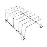 Supporto rettangolare per pane tostato, in acciaio inox, con 8 scomparti, per friggitrice ad aria e organizer per pane da cucina, compatibile con bar, ristoranti, uso domestico (supporto per toast in