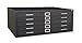 Cabinet, Flat File, 5 Drawer, Black