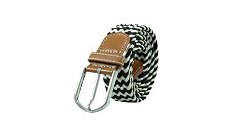 Image of The Tie Hub Unisex Stretchable Woven Fabric Belt | Adjustable, Hole-Free Design | Fits Up to 40 Inches Waist
