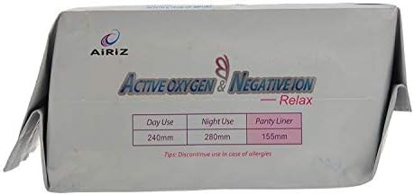 AIRIZ Active Oxygen & Negative Ion Relex Touchless Soft Cotton Panty Liners(300 Liners In Pack of 10)
