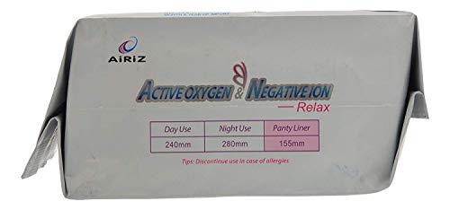 Airiz ACTIVE OXYGEN & NEGATIVE ION RELEX Touchless SOFT COTTON Panty Liners for women- (60 Liners in 2 Pack) - Image 3
