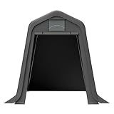 Zeltgarage Garagenzelt, Wasserdichtes Geräteschuppen mit Belüftungsöffnungen, Fahrradgarage Gartenhaus Lagerzelt Fahrradschuppen Werkzeugzelt mit Stabiler Stahlrohrkonstruktion(Size:183x245x217cm)