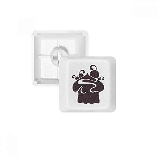 Touches de clavier mécanique PBT multicolore style glace cerise noire