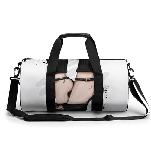 Sac de sport gym talons aiguilles noirs de voyage week-end duffel bag camping