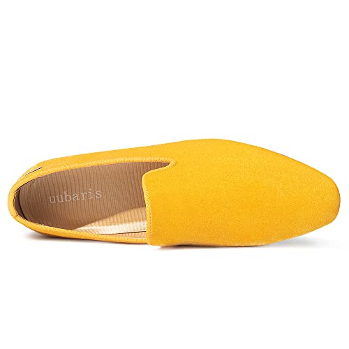 Image of UUBARIS Mens Velvet Loafers Slip-on Dress Shoes Fashion Style Driving Shoes Classic Tuxedo Shoes Casual Oxford Shoes