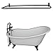 Barclay Butera Tub Kit 67" CI Slipper, Shwr