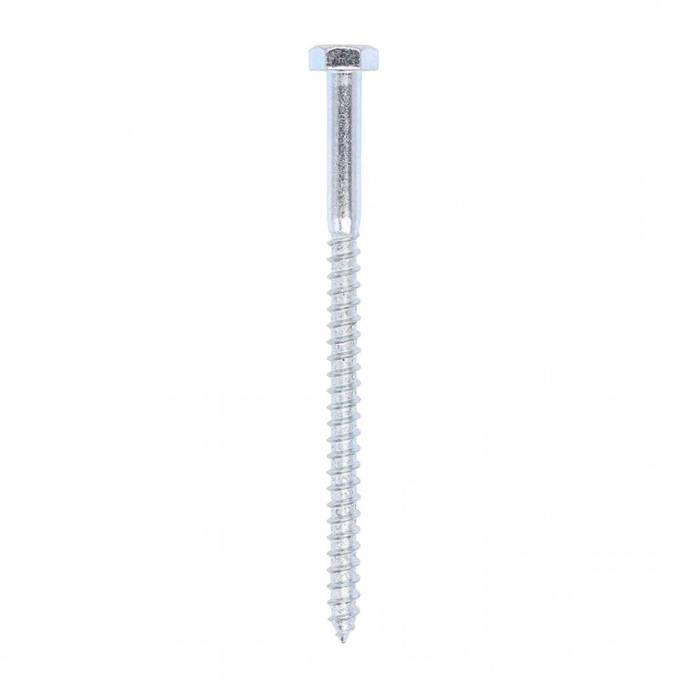 Timco Coach Screw - BZP - 10.0 x 160-25 Pieces