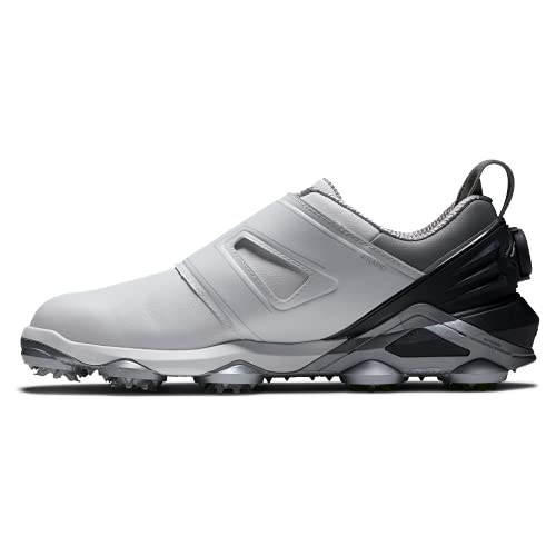 FootJoy-Tour-Alpha-Boa-Zapato-de-Golf-Hombre-White-Grey-Charcoal-445-EU