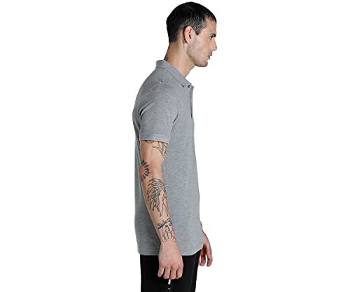 Image of Puma Men's Active ESS Polo T-Shirt | Casual and Comfortable Cotton Solid Regular Fit Polo for Men | Ribbed Collar | Ideal for Golf, Travel, Office & Everyday Comfort