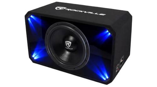 Image of Rockville SV15K6D1 15 inch Car Audio Subwoofer Plexi Enclosure Box, 1-Ohm