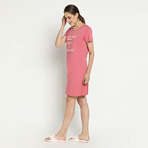 Image of R&B Women's Cotton Sleepwear Regular Night Shirt