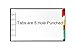 Legal Landscape Color Blank Tabs, 6 Per Set, for Landscape or Horizontal Binders, for Legal Size Paper, 5 Hole Punched.