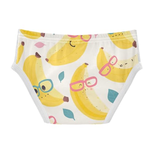 KLL Smiling Bananas with Glasses Little Boys Comfort Underwear Briefs Cute Children Undies2