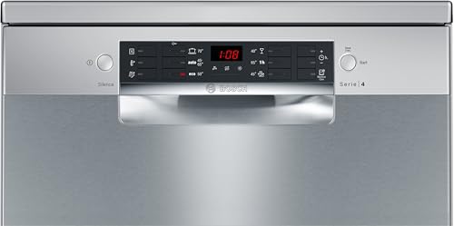 Bosch Series 4 Free-standing Dishwasher, 60 cm, Brushed steel anti-fingerprint SMS46DI00M