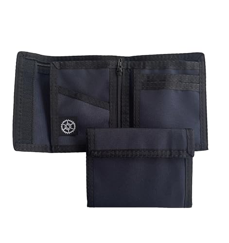 Image of Sprocket Nylon Billfold Wallet with Zippered Coin Pocket (Dark Navy)