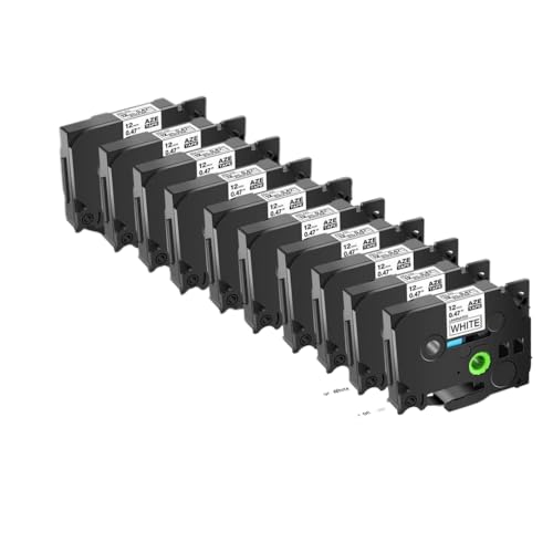 5�p�b�N12mm�u���b�N�z���C�g���x���e�[�vTZE231 TZE251 TZE211�ƌ݊����̂���v�����^�[�p(5PK)