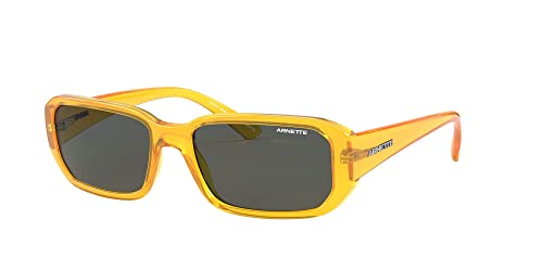 Arnette Unisex Sunglasses Shiny Transparent Yellow Frame, Dark Grey Lenses, 55Mm #TOP1