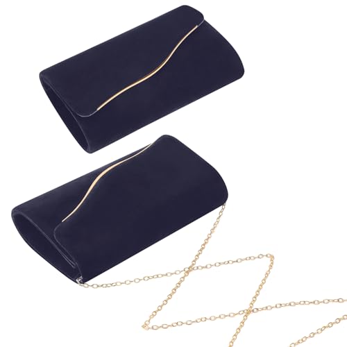 Image of Clutch Purses for Women Evening Bag Faux Suede Formal Party Wedding Cocktail Prom