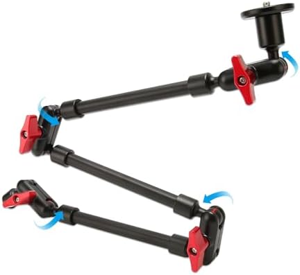 LICAEVEY 31 Adjustable Magic Arm with Clamp Camera Mount, Articulating Arm Friction Magic Arm Camera Mount Clamp with 1/4in and 3/8in Thread for LED Light Video Rig Tripod