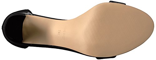 Nine West Women's Pruce Heeled Sandal, Black Patent, 9 #TOP3