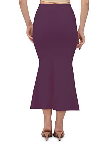 Image of Saree Shapewear Petticoat for Women | Fish Cut Mermaid Slim Fit Saree Shaper with Tummy Control & Side Slit | Stretchable Cotton Lycra Petticoat for Saree, Lehenga, Gown, Bridal Wear