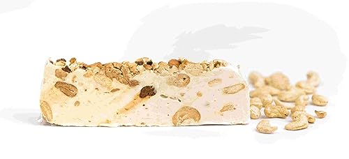 Andy Anand Cashew Nougat Soft Brittle, Turron Made With Wildflower Honey, Flown In From France, Made In Authentic Traditional French Way, Taste In Every Bite, For An Amazing Experience (7 Oz) #TOP1