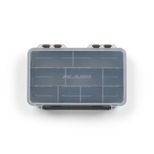 Image of Plano StowAway 3600 Stow Tackle Box with Corrosion-Preventive Rustricor, Single Latch Design, Transparent DuraView Lid, Stackable Storage for Fishing Bait, Lures and Gear