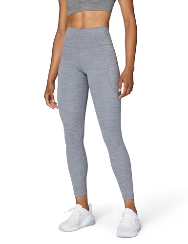 Nike Women's One High-Waisted 7/8 Leggings with Pockets, Smoke Grey/Heather, Large
