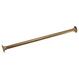 Barclay Products 72 in. Straight Shower Rod with Flanges in Polished Brass 4100-72-PB