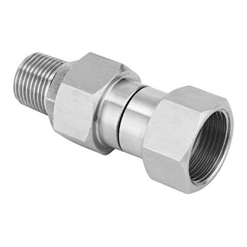 M MINGLE Pressure Washer Swivel Fitting, Metric M22 14mm Thread, Stainless Steel, 4500 PSI Cover