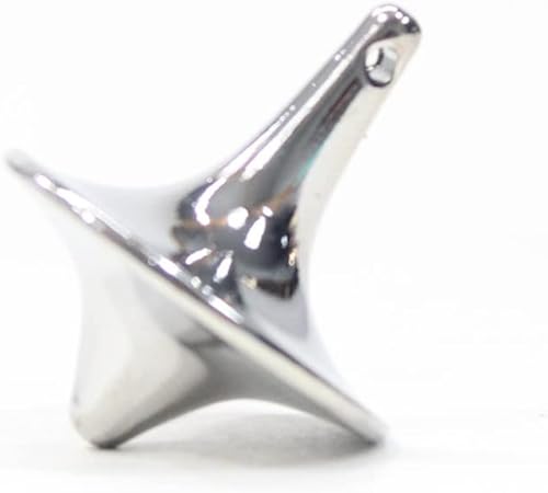 Zeekio The Tiny Top realmente pequeño Spin Top - Tiempos de giro locos (Plata)