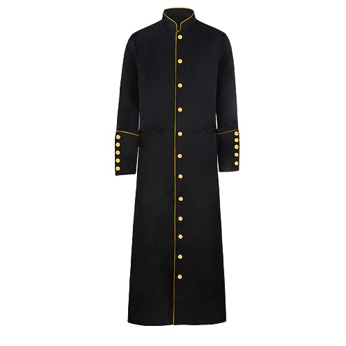 Pastor Robes for Men Church White Cassock Clergy Robes for Women Long Vestments Coat