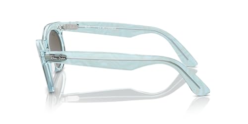 Ray-Ban RB2242 Wayfarer Oval Sunglasses, Photochromic Frame Waves Azure/Blue Gradient Brown, 53 mm - image 3