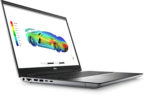 Image of Dell Precision 7670 Workstation Laptop (2022) | 16 inch 1920x1200 FHD+ | Core i9-12950HX - 512GB SSD Hard Drive - 64GB RAM - Nvidia RTX A4500 | 16 cores @ 5 GHz - 16GB GDDR6 Win 11 Pro Silver (Renewed)
