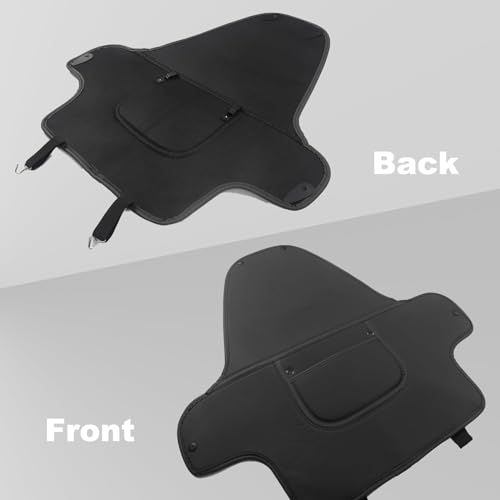 Image of 2 Pack Kick Mats Back Seat Protector Compatible with Tesla Model Y & Model 3 Highland, Black Seat Back Kick Protector