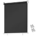 KESSER® Senkrechtmarkise Vertikalmarkise Balkonmarkise 160 x 140 cm Sichtschutz Sonnenschutz Seitenrollo Beschattung, Balkonrollo Stabil und wetterbeständig, für Balkon, Terrasse, Garten, Anthrazit