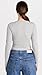 Madewell Women's Long Sleeve Crop Tee, Heather Grey, XL