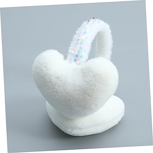 Cartoon Heart Shaped Earmuffs for Winter Men Women Boys and Girls Boys Girls Ear Muffs Plush Thermal Ear Warmers3
