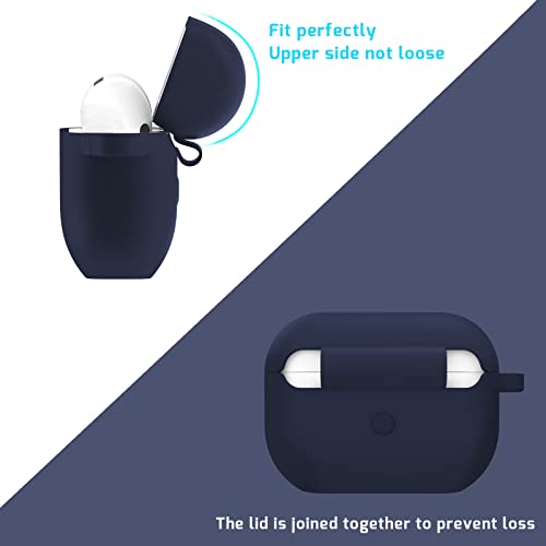 Matekxy 2022 Airpods Pro 2Nd Generation Case With Silicone Lanyard, Full Protection Shockproof And Dustproof Portable Cover With Keychain, Support Apple Airpods Wireless Charging - Azure Blue #TOP1