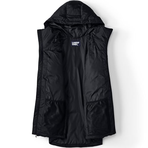 Lands' End Men's Wide Channel 600 Down Puffer Hooded Jacket4