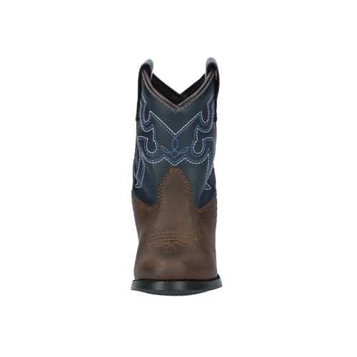 Image of Smoky Mountain Boots Toddlers' Monterey Western Boot, Brown /Navy, Medium, Size 5