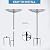 MUMTOP Outdoor Bird Baths, Glass Birdbaths Bird Feeder with Metal Stakes for Garden Outside Yard Lawn Outodor Decor