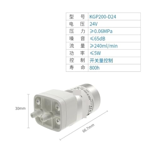 Pompe à diaphragme KGP200-D24 pneumatique pour vide et système industriel - 3