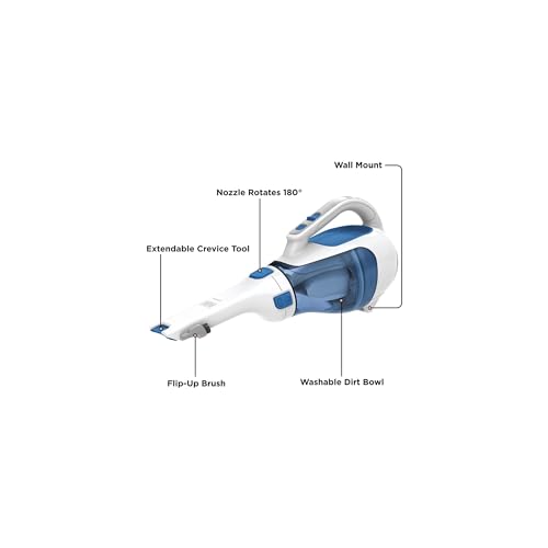 BLACK+DECKER dustbuster Handheld Vacuum, Cordless 10.8V, with Rotating