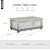 STEECA Patio Coffee Table Cover, Waterproof Rectangular Small Side Table Cover for Outdoor Furniture 42L x 24W x 18H inch