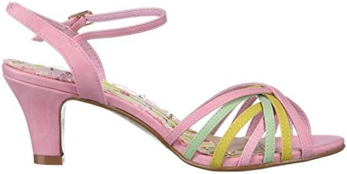 Bettie Page Women's Pinup, Retro, Vintage Heeled Sandal, Pink, 9 | Image 5