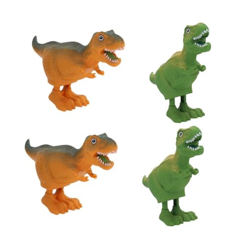 ibasenice 4piezas Juguetes De Dinosaurios Cuerda Divertidos De Dinosaurios Mecanismo De Relojería Juguetes Educativos