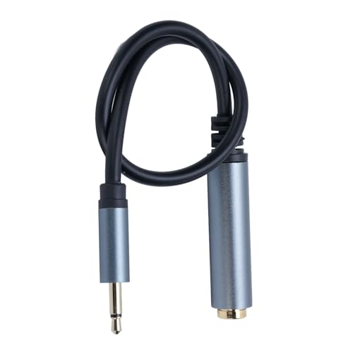Cable Extensión Audio 6.35mm Hembra a 3.5mm Macho miniatura 6