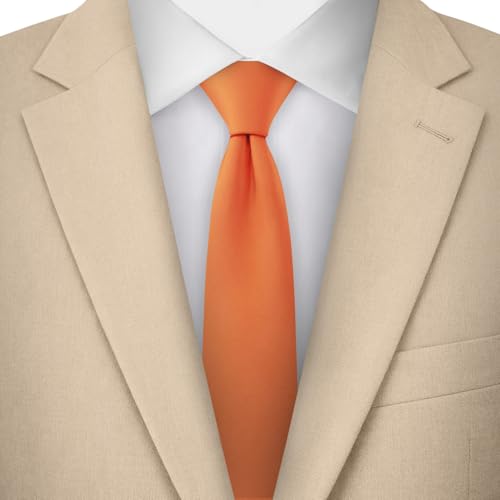 Image of Jacob Alexander Men's Skinny Width 2 inch Solid Color Tie